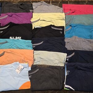 Lot Of 23 Old Navy Kids Short Sleeve Tees Plus 1 Long Sleeve - Vibrant Mix